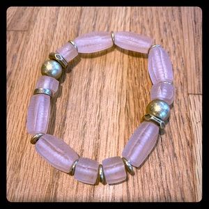 Stella & Dot Brix stretch bracelet blush